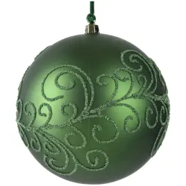 bombka-swiateczna-matowa-12cm-nietlukaca-zielona-z-koralikami