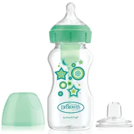 butelka-ze-smoczkiem-i-ustnikiem-opti-6m-270-ml-zielona-dr-brown-s