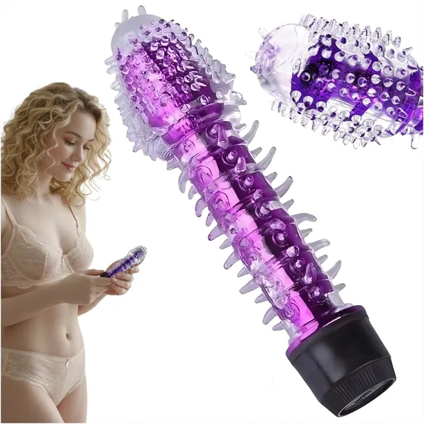 Wibrator Masażer Łechtaczki Mocny Delikatny Żelowy z Wypustkami