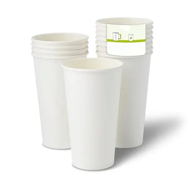 Kubek papierowy biały 550 ml, śr. 90 mm | 50 szt. | BEZ SUP