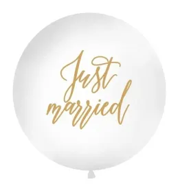 balon-just-married-1m-bialy