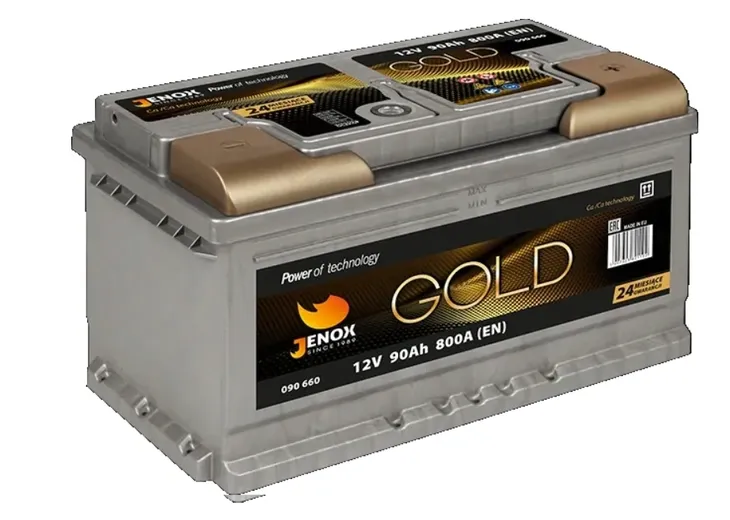 AKUMULATOR 12V JENOX GOLD 90AH 800A P+ GWARANCJA 3 LATA - RADOM