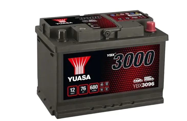 AKUMULATOR 12v YUASA YBX3096 76AH 680A P+ RADOM