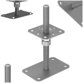 podstawa-slupa-regulowana-gwintowana-solidna-stal-ocynkowana-80x140x250-m20