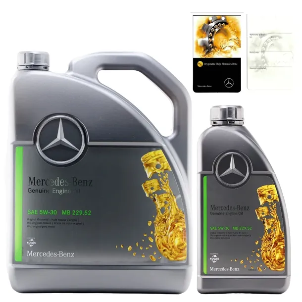 OLEJ 5W30 6L MERCEDES MB 229.52 5W-30 MERCEDES OE MB 229.52 - 6L