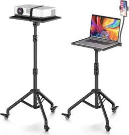 statyw-na-laptop-projektor-kopier-na-kolkach-z-uchwytem-na-telefon