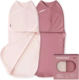momcozy-spiworek-niemowlecy-0-3-m-2-szt-swaddle-rzep-rozowy