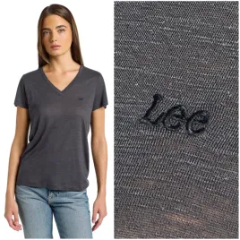 lee-v-neck-tee-black-czarna-koszulka-damska-t-shirt-maly-haft-z-logo-len-s