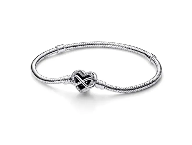 Bransoletka Pandora Moments 592645C01 serce nieskończoność 20 cm srebro 925