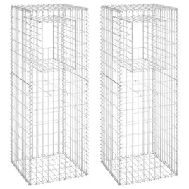 zestaw-2-slupkow-gabionowych-50-x-50-x-140-cm-srebrny-zelazo