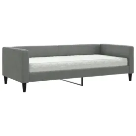 lozko-dzienne-2-w-1-z-materacem-ciemnoszare-223-x-100-x-68-cm