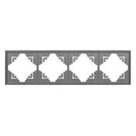 abex-ramka-poczworna-4x-do-serii-luna-antracytowy-ip20-81x285x6mm-ra-4l