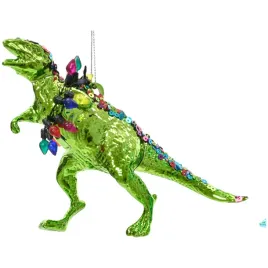 ozdoba-choinkowa-dinozaur-zielony-tworzywo-sztuczne-lampki-102cm