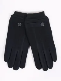 czarne-eleganckie-materialowe-dotykowe-rekawiczki-meskie-do-ekranow-25-cm