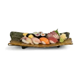 polmisek-ceramiczny-ondes-uniesione-brzegi-21x11-cm-brazowo-zielony-sushi