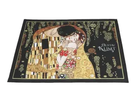 podkladka-na-stol-g-klimt-pocalunek-czarne-tlo-carmani