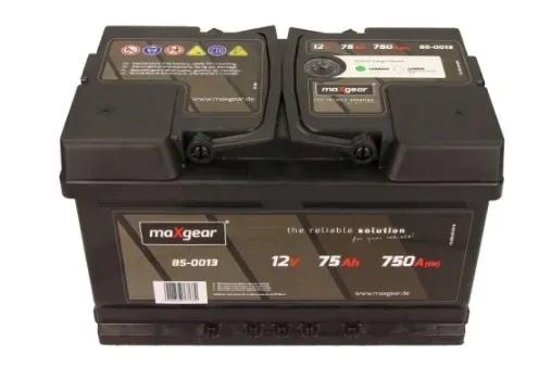 AKUMULATOR MAXGEAR 12V 75AH/750A P+ Z OCZKIEM 3 lata GW