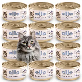 ollo-cat-nr-5-naturalna-mokra-karma-kota-kociat-tunczyk-losos-puszka-12x70g
