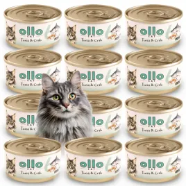 ollo-cat-nr-6-naturalna-mokra-karma-kota-kociat-tunczyk-krab-puszka-12x70g