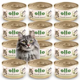 ollo-cat-nr-8-naturalna-mokra-karma-kota-kociat-tunczyk-algi-puszka-12x70g