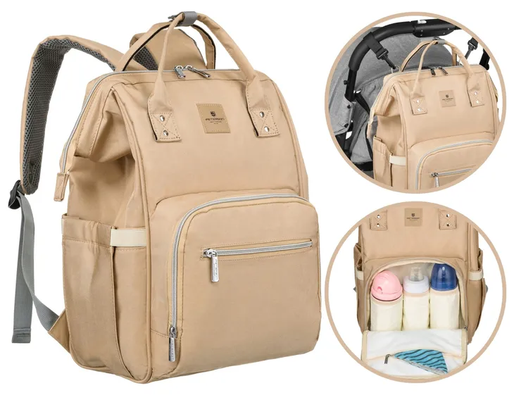 Plecak mommy bag do wózka torba pojemna Peterson organizer dla dziecka