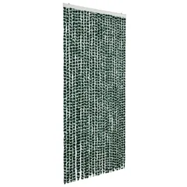 zaslona-przeciwko-owadom-zielono-biala-100-x-220-cm-z-szenilu-polipropyle