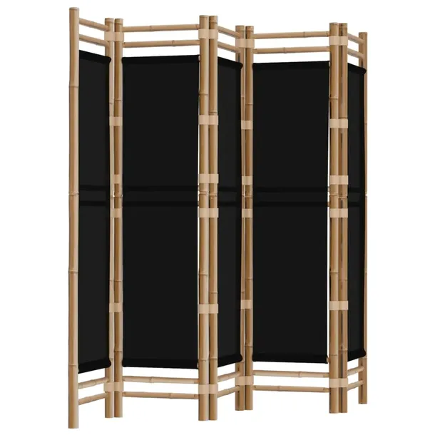 skladany-parawan-5-panelowy-200-cm-bambus-i-plotno