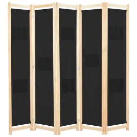 parawan-5-panelowy-czarny-200-x-170-x-4-cm-tkanina