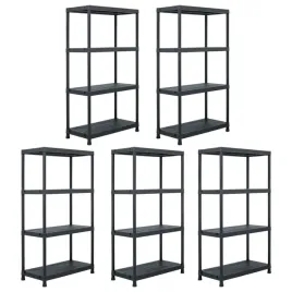 regaly-magazynowe-5-szt-czarne-60x30x138-cm-plastikowe