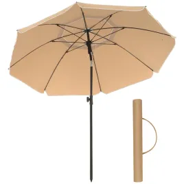 songmics-parasol-plazowy-ogrodowy-160cm-bezowy-z-torba-upf-50