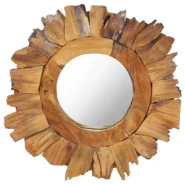 lustro-scienne-40-cm-drewno-tekowe-okragle