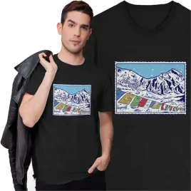 koszulka-meska-z-nadrukiem-gory-himalaje-znaczek-pocztowy-t-shirt-w-gory