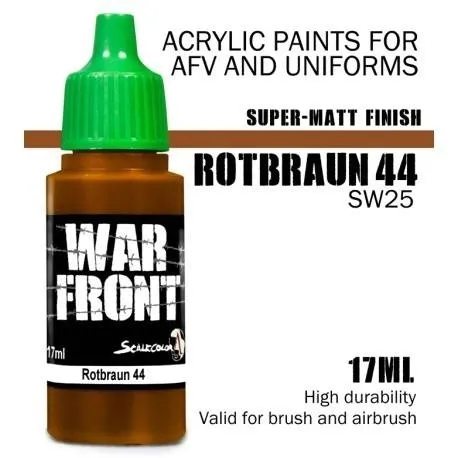 Scale 75: ScaleColor: WarFront - Rotbraun 44 - farba akrylowa 17 ml