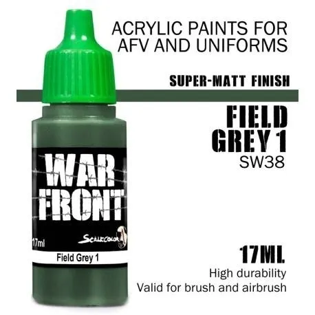 Scale 75: ScaleColor: WarFront - Field Grey 1 - farba akrylowa 17 ml