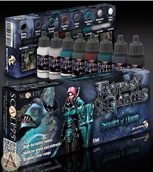 Scale75: Fantasy & Games - Paint Set - Shades of Doom 8 farb