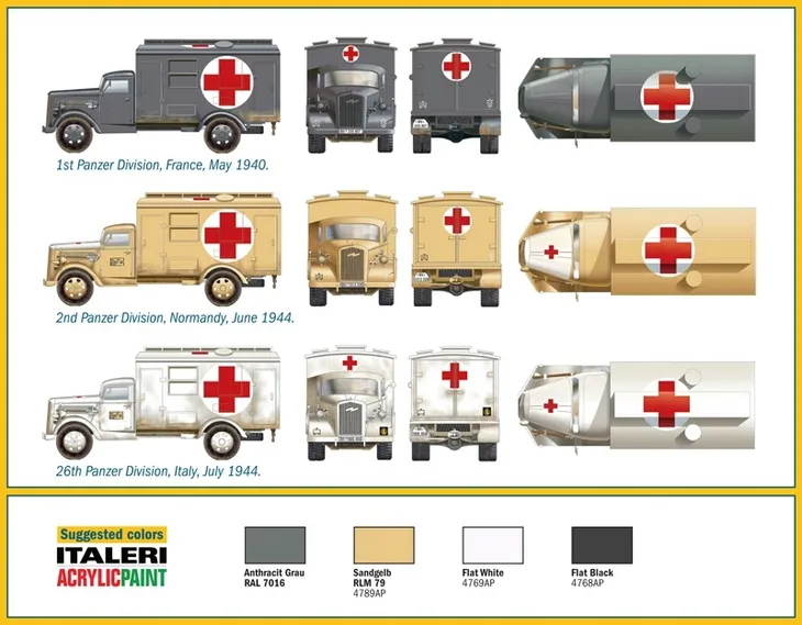 1-72-kfz-305-ambulance-okres-ii-wojna-swiatowa