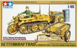 1-48-tamiya-32502-kettenkraftrad-w-cartandgoliath