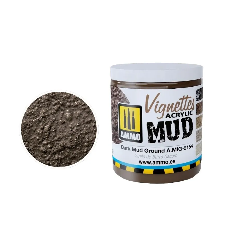 ammo-mig-2154-texture-dark-mud-ground-100ml-stan-nowy