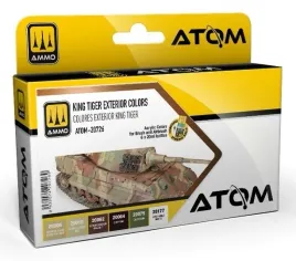 ammo-mig-20726-atom-king-tiger-exterior-colors-set-zestaw-farb-6x20ml