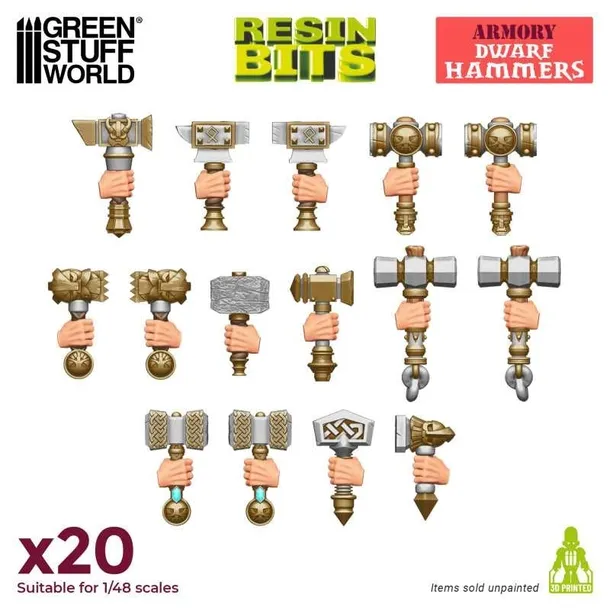 3d-printed-set-dwarf-hammers-mloty-20-szt