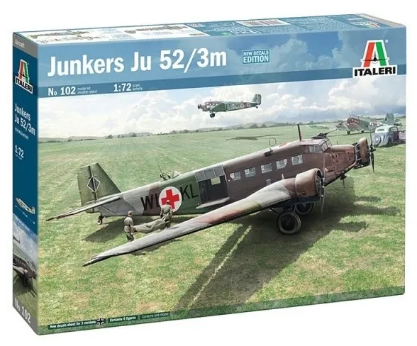 1:72 Niemiecki samolot transportowy Ju-52/3m