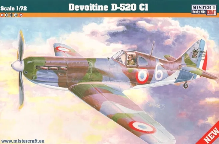 mistercraft-d-216-devoitine-d-520-cl-1-72-stan-nowy