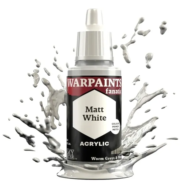 The Army Painter: Warpaints - Fanatic - Matt White 18ml farbka
