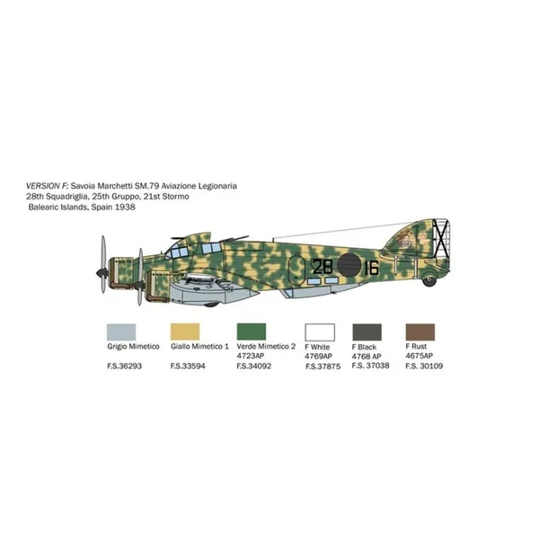 1-72-s-79-sparviero-bomber-version-marka-italeri-okres-ii-wojna-swiatowa