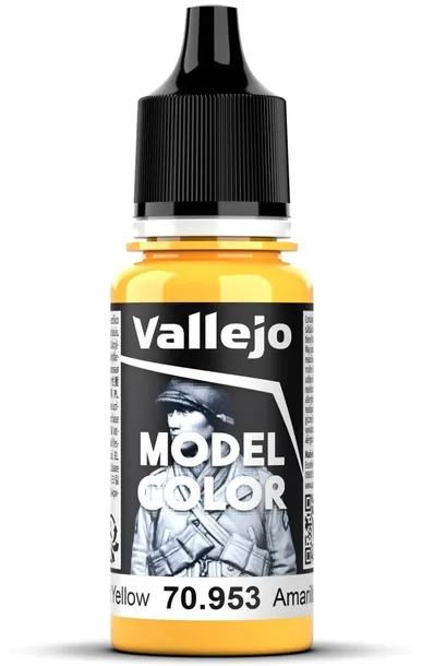 Vallejo 70953 Model Color 18ml Flat Yellow 70.953