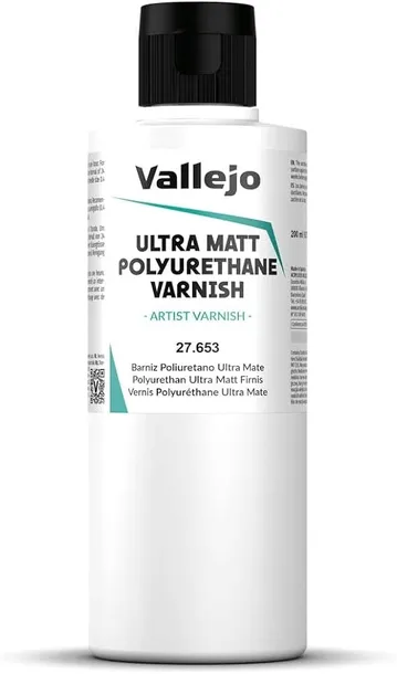 Vallejo 27653 Polyurethane Ultra Matt Varnish 200m