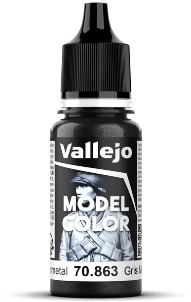 Vallejo 70863 Model Color 18ml Gunmetal Grey