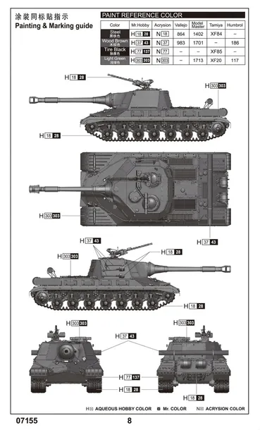 trumpeter-07155-soviet-object-268-1-72-okres-ii-wojna-swiatowa