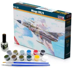 mirage-iii-e-s-1-72-farbki-2-pedzelki-klej