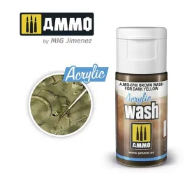 ammo-mig-0700-acrylic-brown-wash-for-dark-yellow